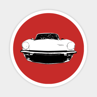 Triumph Spitfire British classic car monoblock black and white Magnet